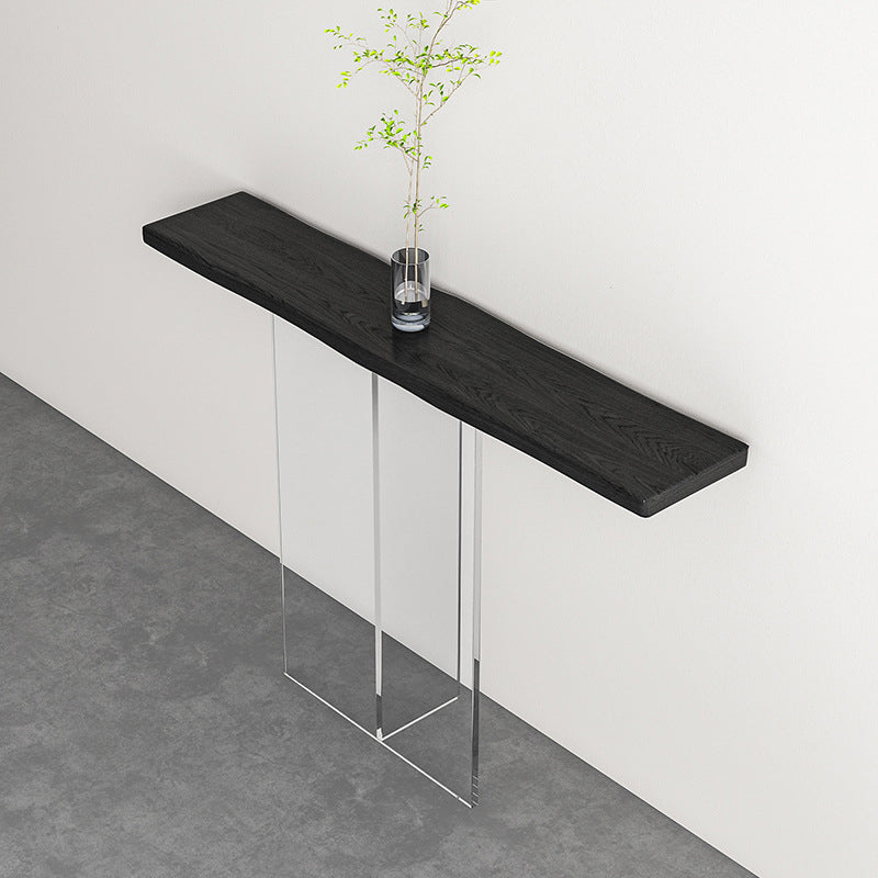 11.8" W Console Table Acrylic Contemporary Rectangle Console