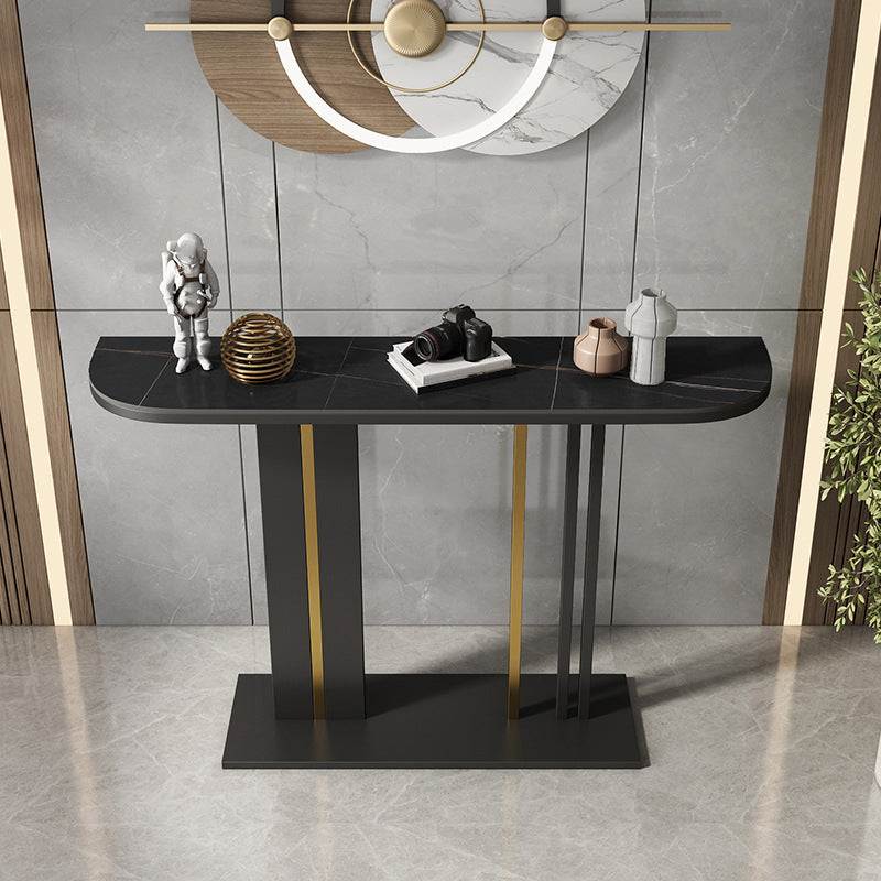 11.8" W Slate Console Stain Resistant Contemporary Console Table