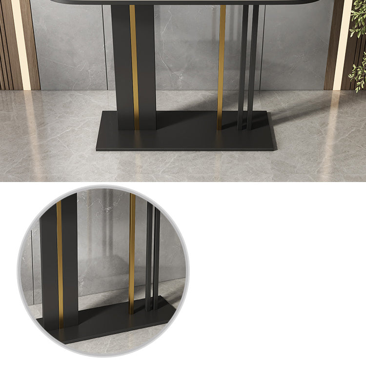 11.8" W Slate Console Stain Resistant Contemporary Console Table