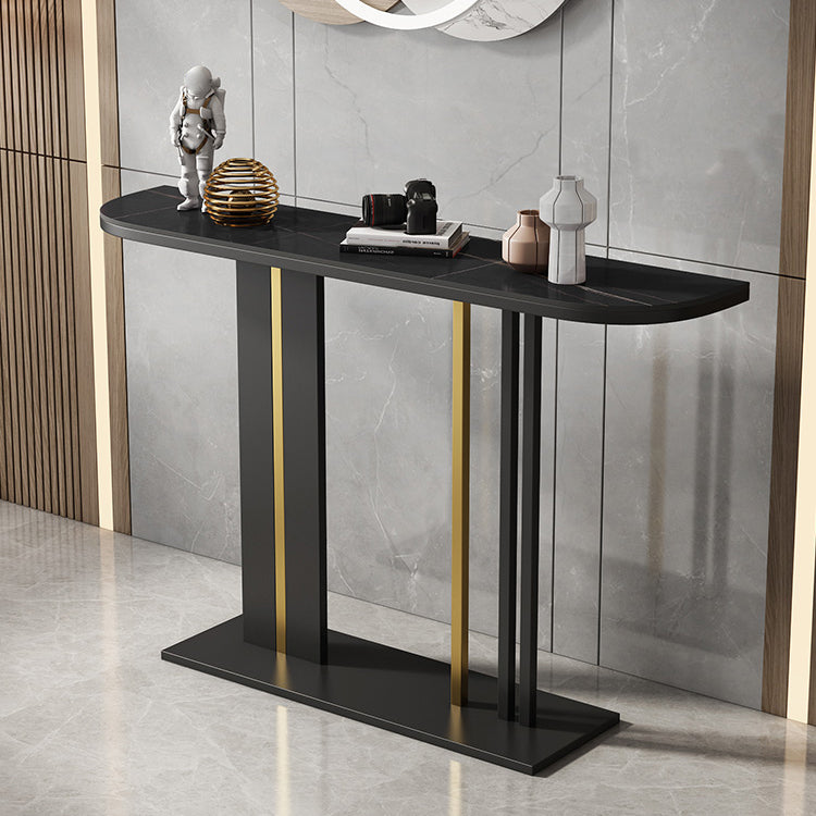 11.8" W Slate Console Stain Resistant Contemporary Console Table