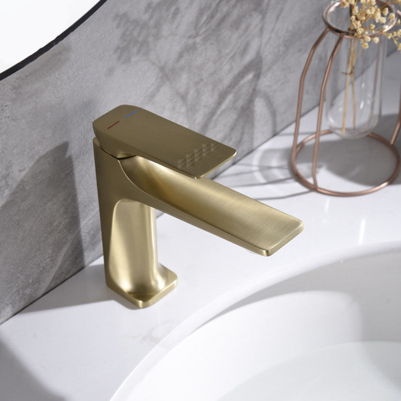 Glam Centerset Faucet Pure Color Basin Lavatory Faucet for Bathroom