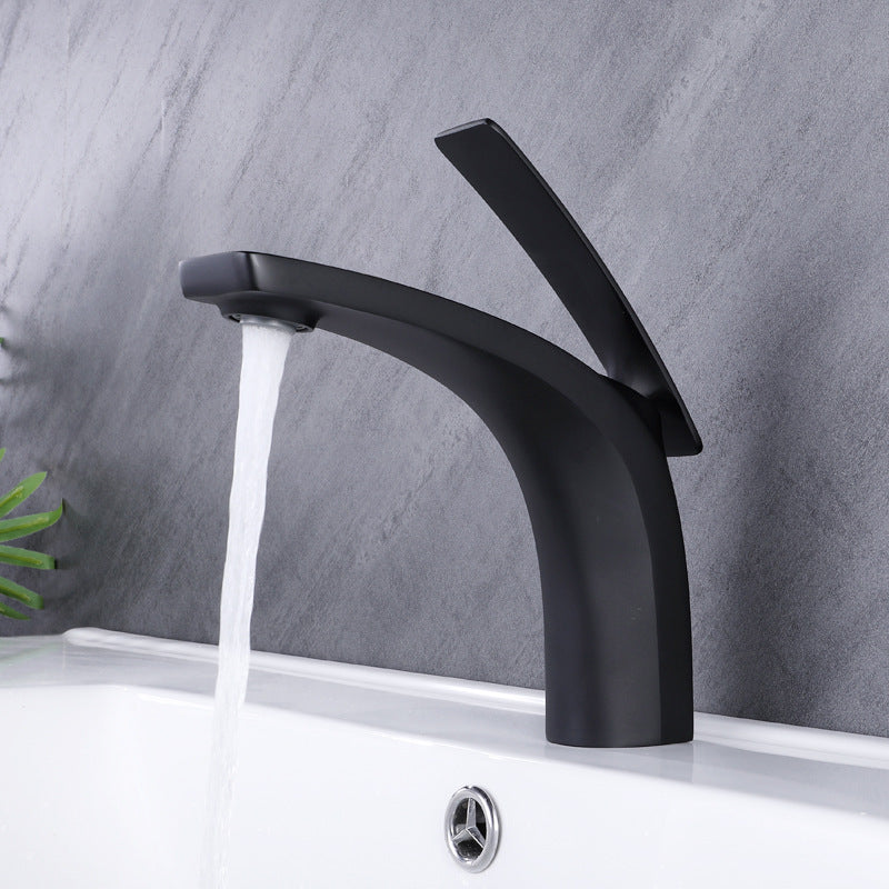 Gorgeous Metal Sink Faucet Plain Low Arc Centerset Bathroom Sink Faucet