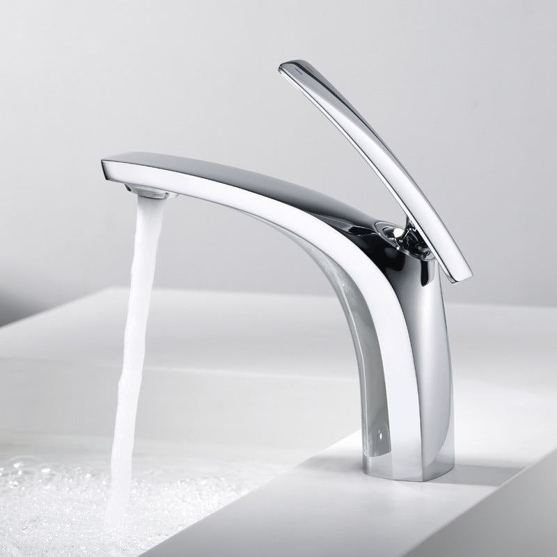 Gorgeous Metal Sink Faucet Plain Low Arc Centerset Bathroom Sink Faucet