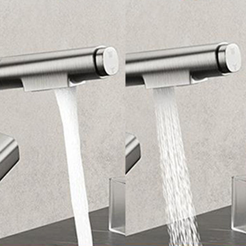 Contemporary Style Faucets Widespread Knob Handles Faucets for Bathroom