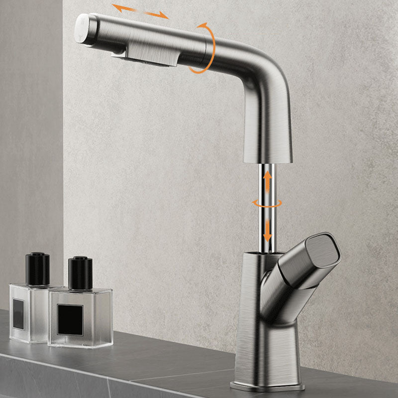 Contemporary Style Faucets Widespread Knob Handles Faucets for Bathroom