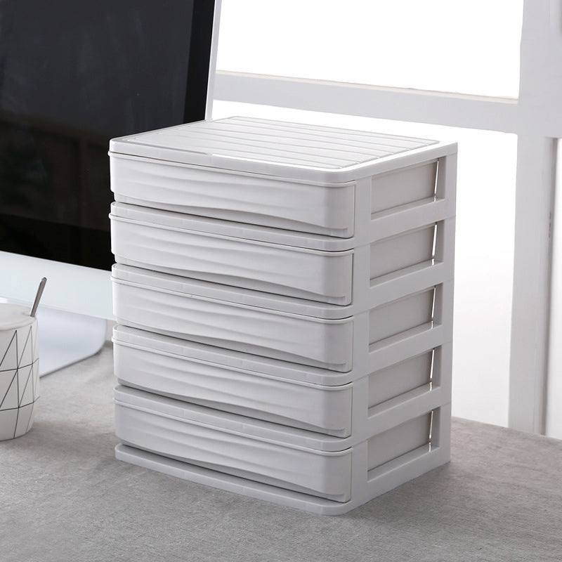 Modern Plastic Cabinet with Drawers Vertical Filing Cabinet for Office