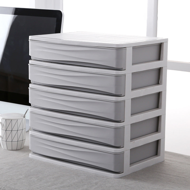 Modern Plastic Cabinet with Drawers Vertical Filing Cabinet for Office