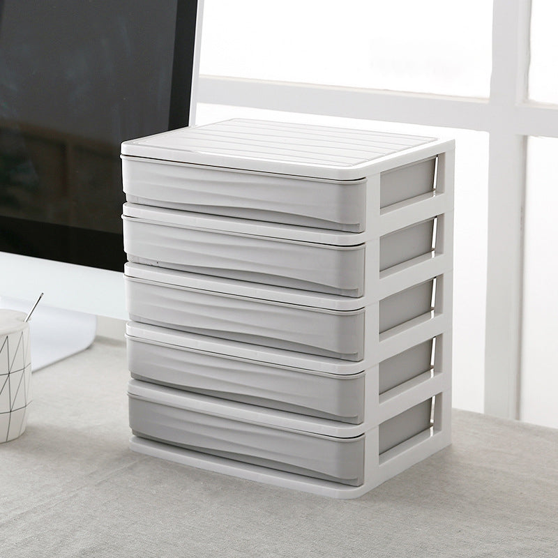 Modern Plastic Cabinet with Drawers Vertical Filing Cabinet for Office