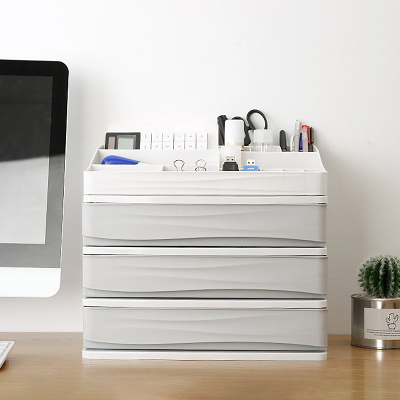 Modern Plastic Cabinet with Drawers Vertical Filing Cabinet for Office