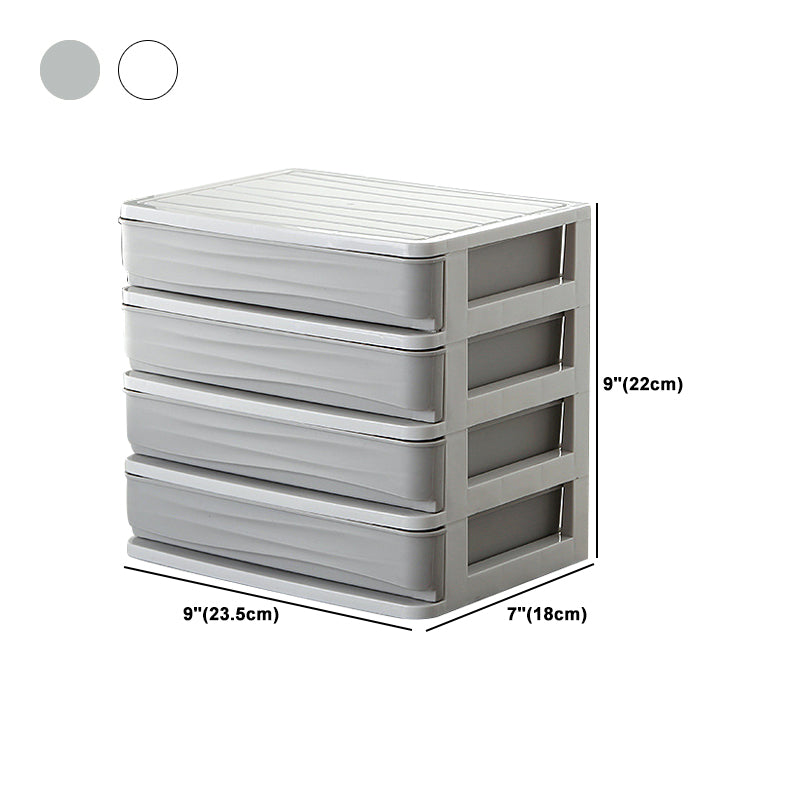 Modern Plastic Cabinet with Drawers Vertical Filing Cabinet for Office