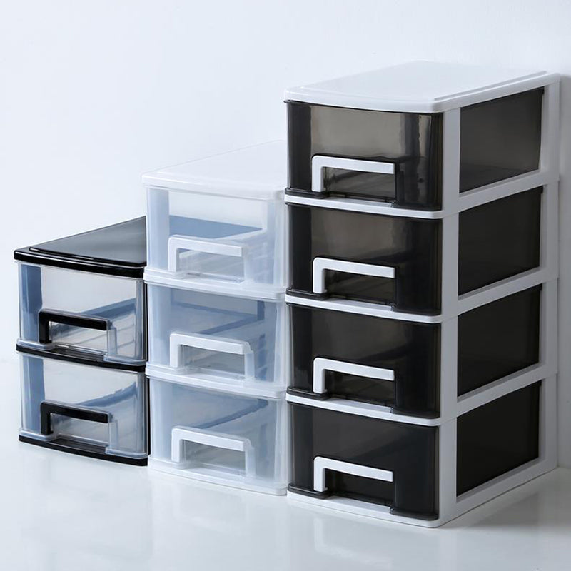 Drawers File Cabinet Plastic Home or Office Modern Vertical File Cabinet