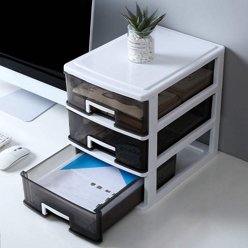 Drawers File Cabinet Plastic Home or Office Modern Vertical File Cabinet