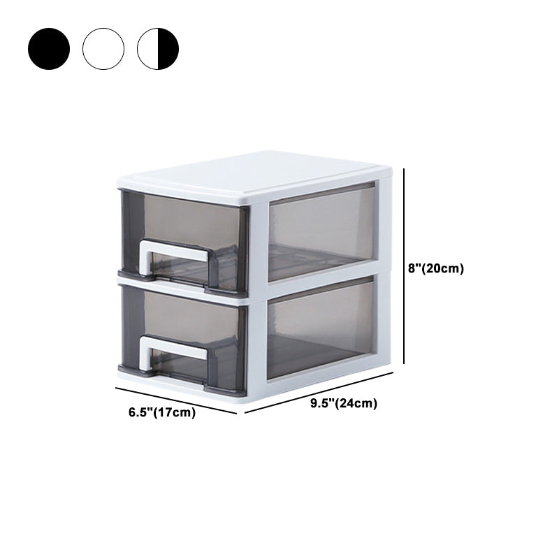 Drawers File Cabinet Plastic Home or Office Modern Vertical File Cabinet