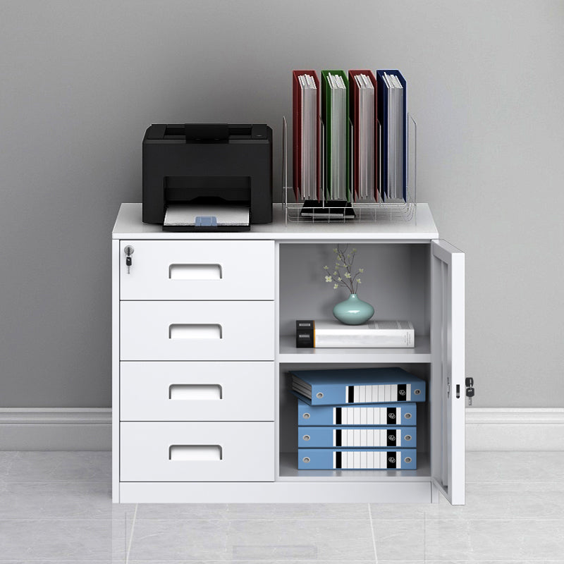 Contemporary Style Lateral Filing Cabinet Metal Filing Cabinet with Locking Storage