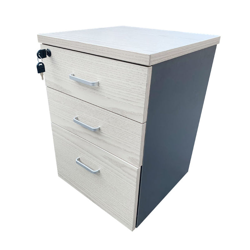 Contemporary Style Vertical Filing Cabinet Wood Filing Cabinet with Locking Storage