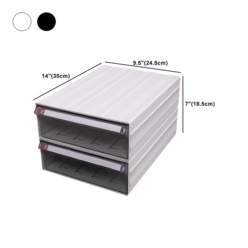 Modern Plastic Cabinet with Drawers File Cabinet for Home or Office