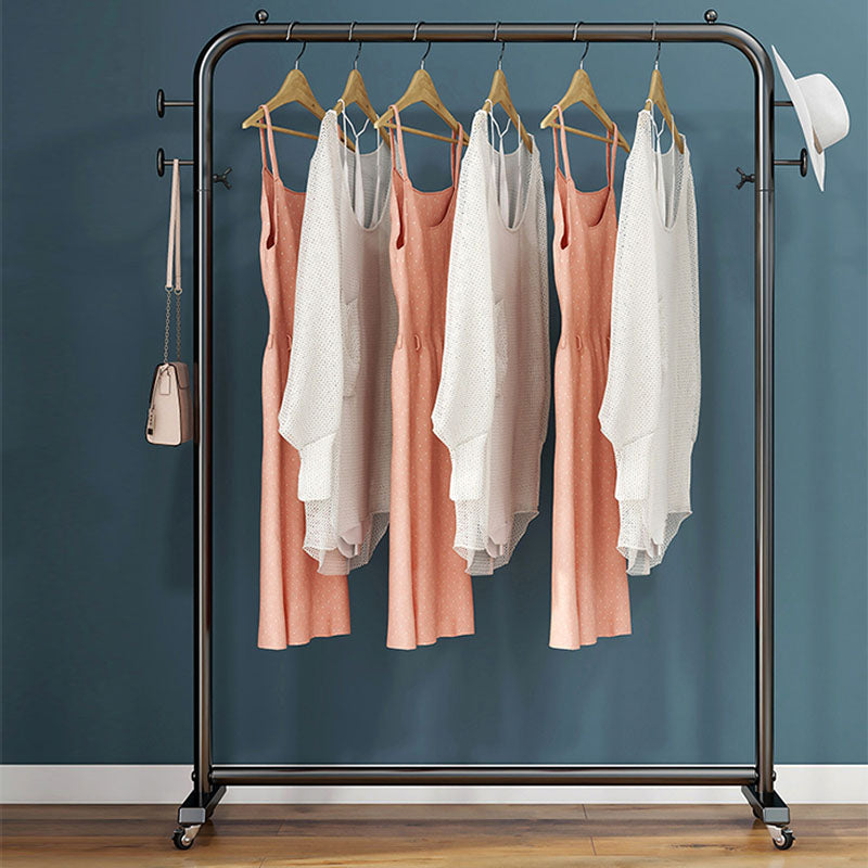 Gorgeous Metal Coat Rack Simple Plian Coat Hooks Coat Rack With Castors