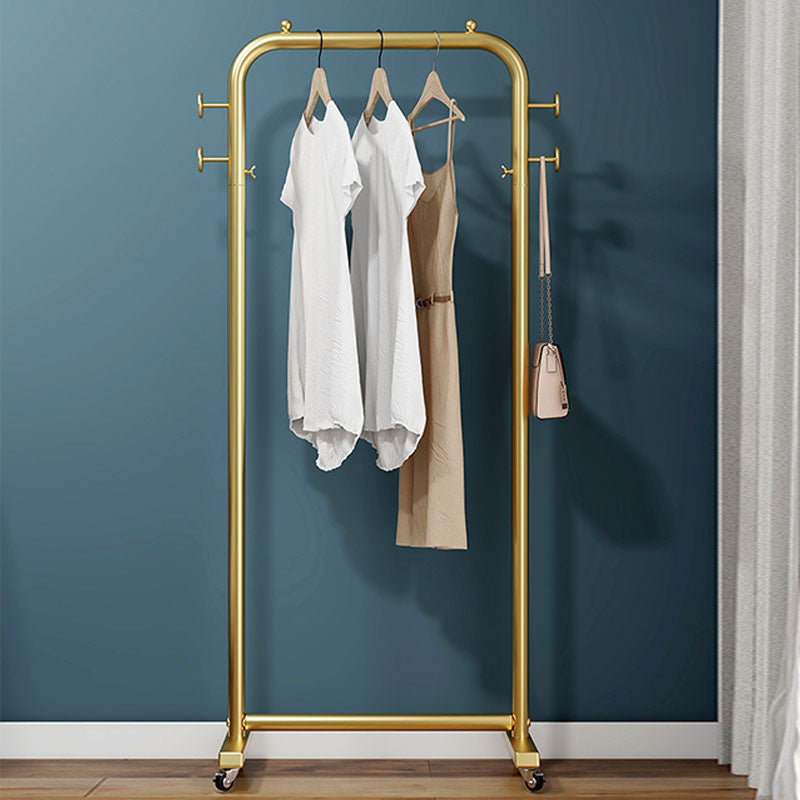 Gorgeous Metal Coat Rack Simple Plian Coat Hooks Coat Rack With Castors