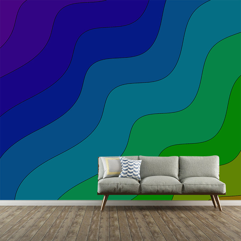 Abstract Background Illustration Wallpaper Mildew Resistant Sleeping Room Wall Mural