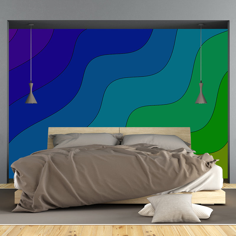 Abstract Background Illustration Wallpaper Mildew Resistant Sleeping Room Wall Mural