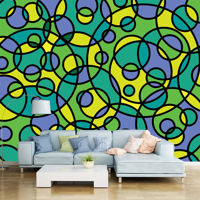 Abstract Background Illustration Wallpaper Mildew Resistant Sleeping Room Wall Mural