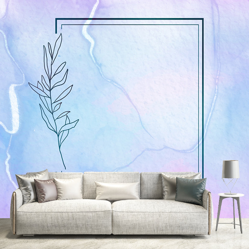 Environmental Illustration Mural Wallpaper Plant Decoration Indoor Wall Mural