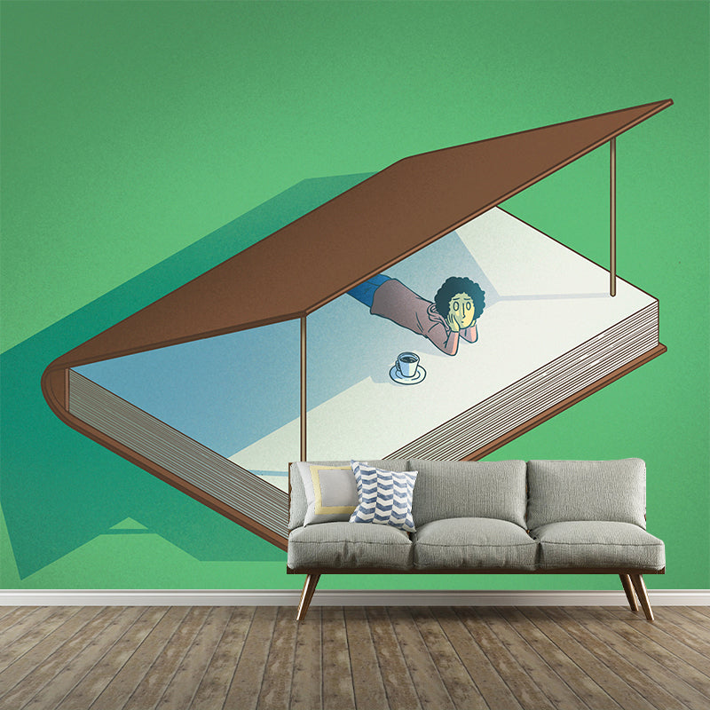 Modern Style Illustration Wall Mural Wallpaper Creative Illustration Bedroom Wall Mural