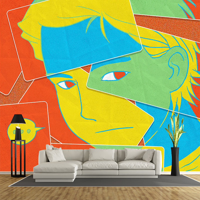 Modern Style Illustration Wall Mural Wallpaper Creative Illustration Bedroom Wall Mural