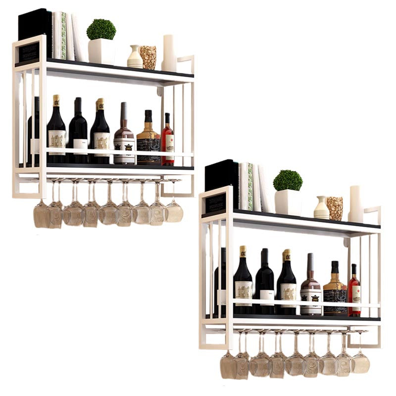 Metal Wall Mounted Wine Glass Stemware Rack Holder Industrial Wine Rack Kit