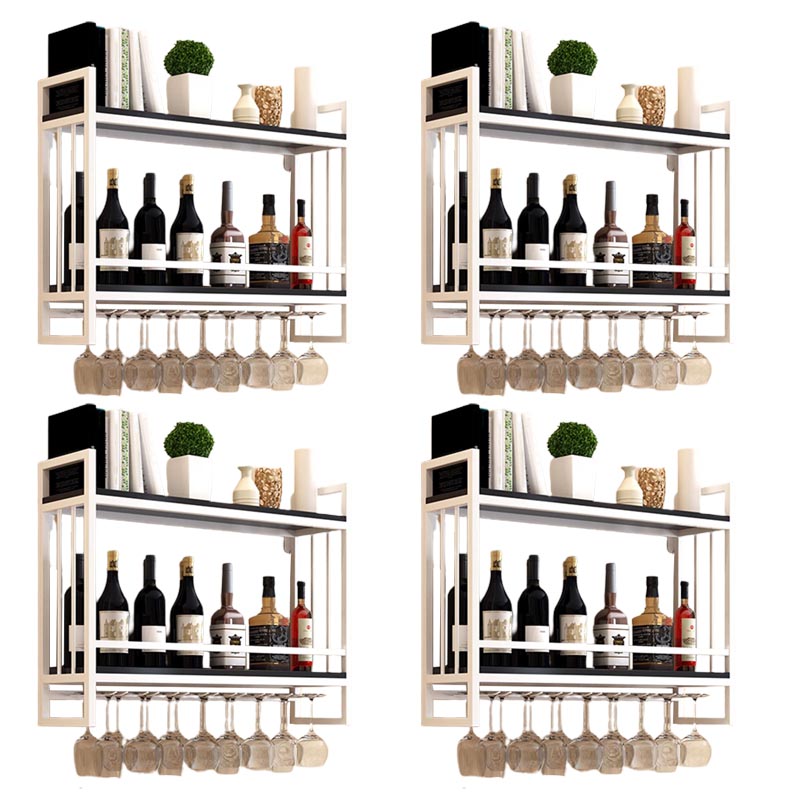 Metal Wall Mounted Wine Glass Stemware Rack Holder Industrial Wine Rack Kit