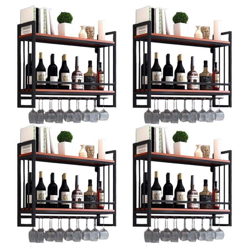 Metal Wall Mounted Wine Glass Stemware Rack Holder Industrial Wine Rack Kit