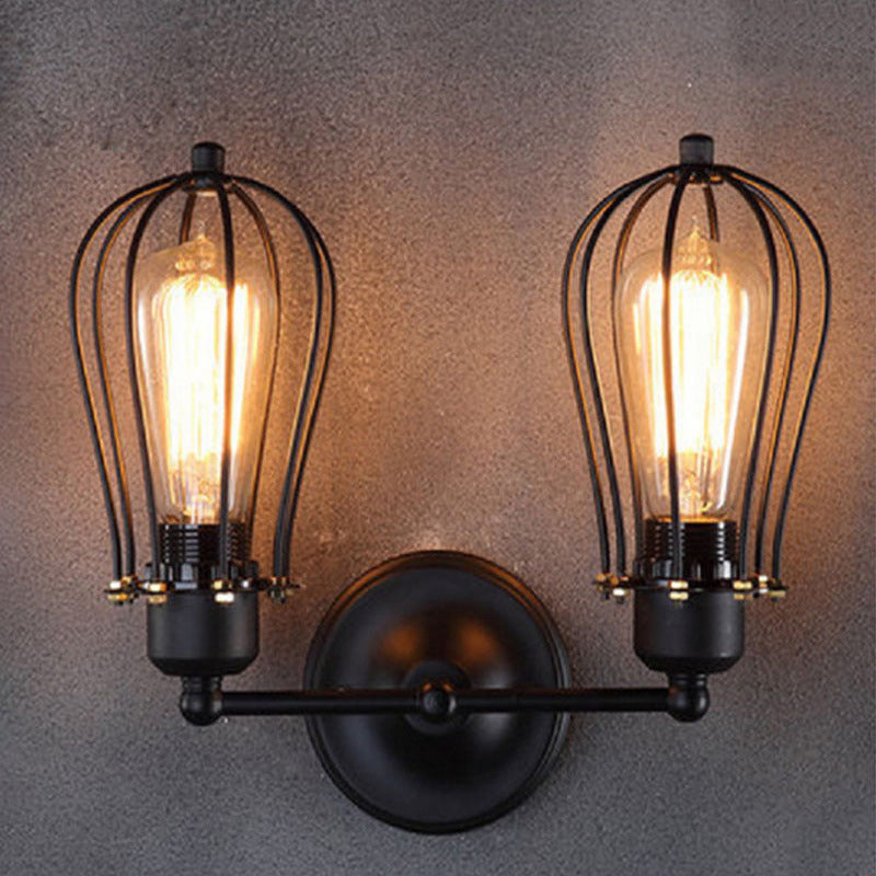 2 Lights Sconce Light Fixture Industrial Sconce Lamp for Wash Room