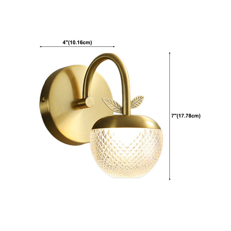 1/2/3-Light Golden Contemporary Bathroom Vanity Light LED Bath Bar