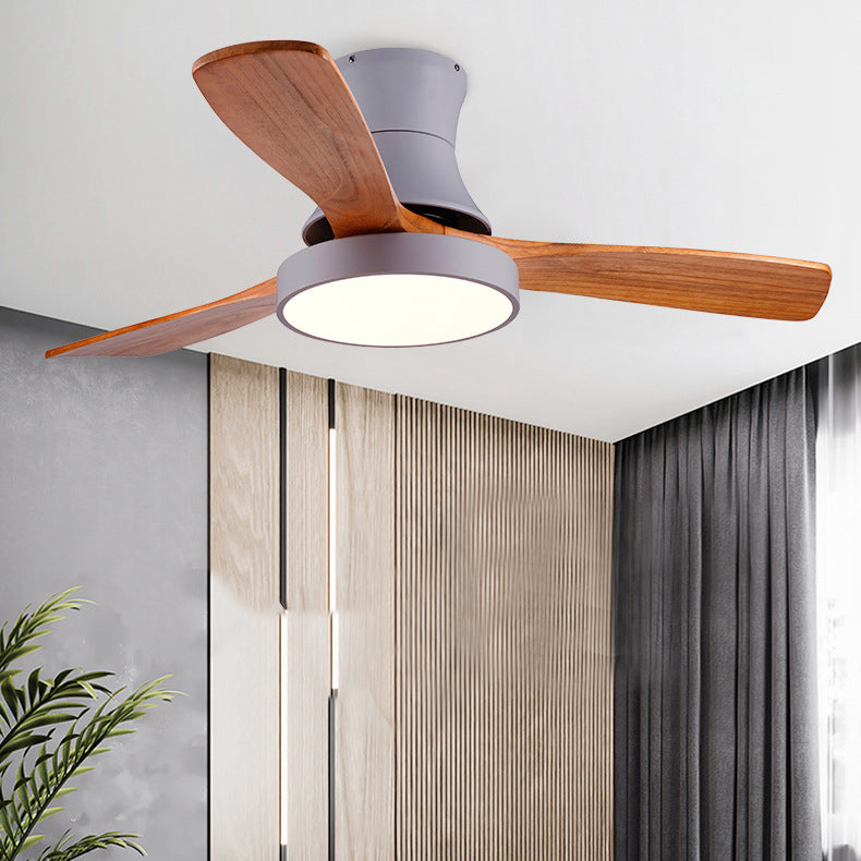 Modern LED Ceiling Fan Light Fixture Minimalism Ceiling Flush Mount for Kids' Room