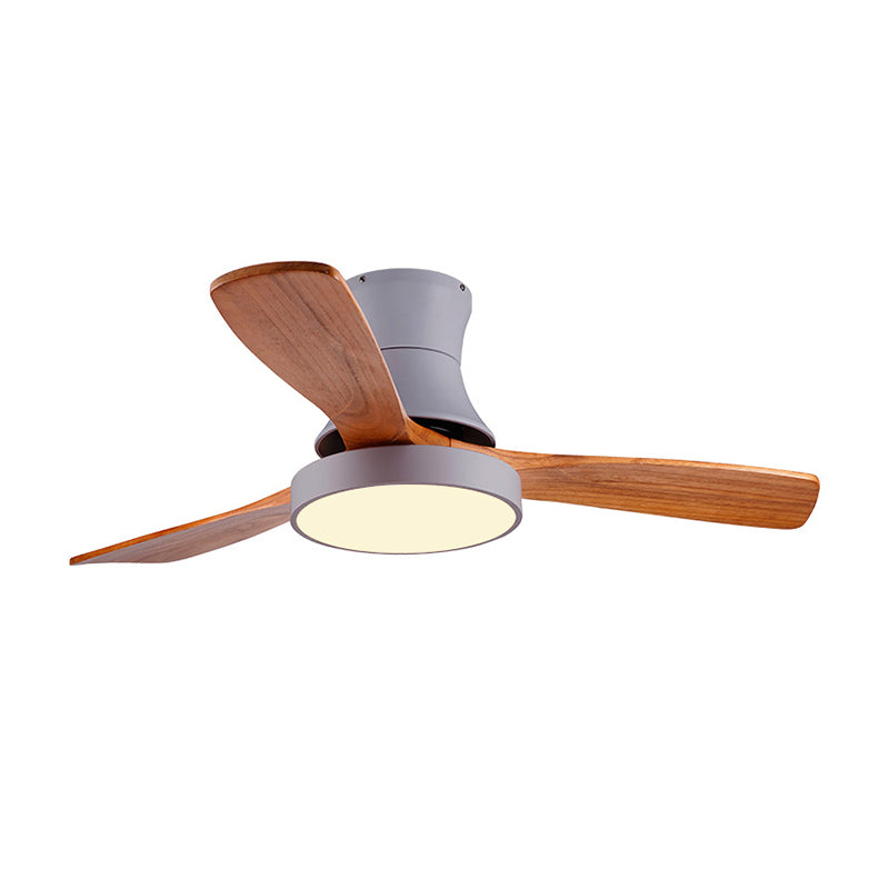 Modern LED Ceiling Fan Light Fixture Minimalism Ceiling Flush Mount for Kids' Room