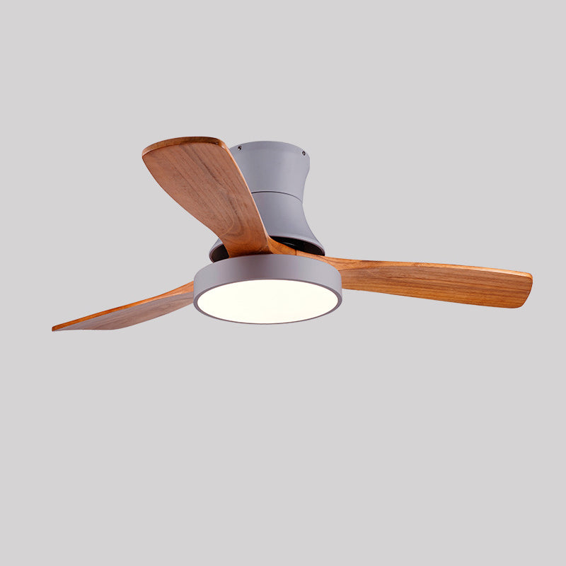 Modern LED Ceiling Fan Light Fixture Minimalism Ceiling Flush Mount for Kids' Room