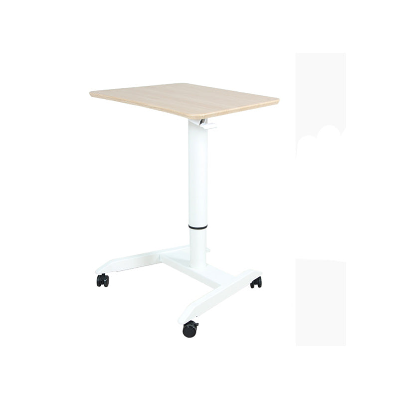 Contemporary with Caster Wheels Standing Desk H-Shape Base Desk