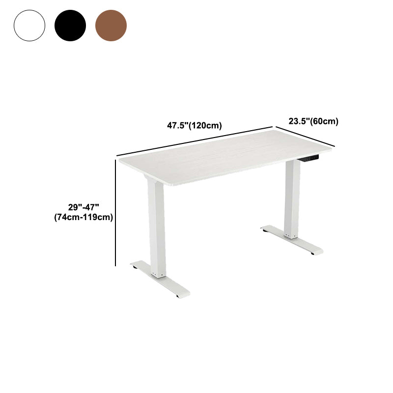 Contemporary Wooden Writing Desk 47.6"H Adjustable Desk for Home