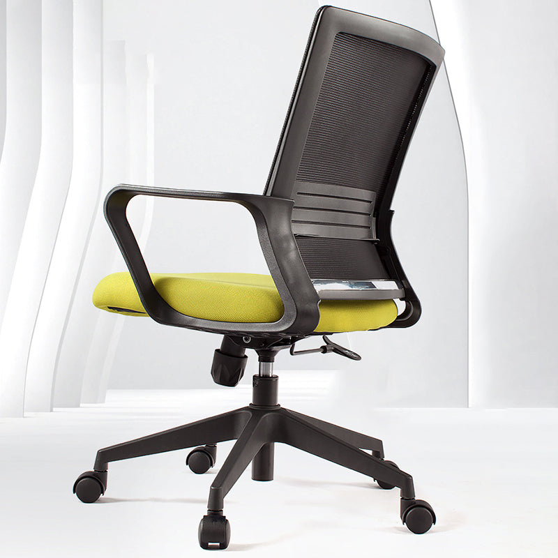 Modern Desk Chair Mesh Computer Chair Fixed Arm Office Chair