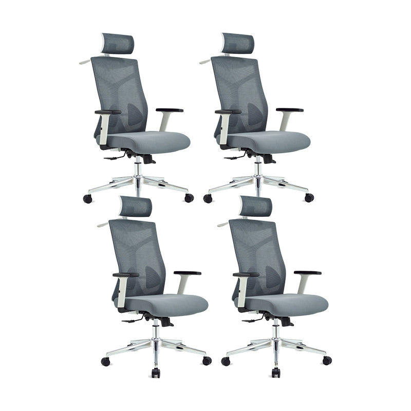 Modern Desk Chair Mesh Computer Chair Ergonomic Office Chair in Black/Gray