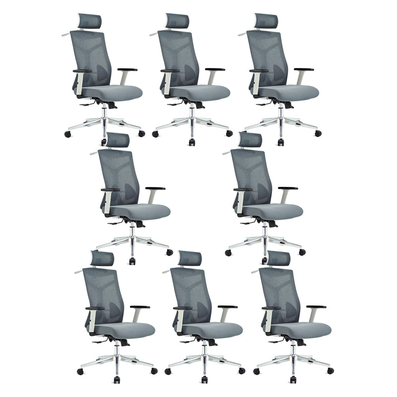 Modern Desk Chair Mesh Computer Chair Ergonomic Office Chair in Black/Gray