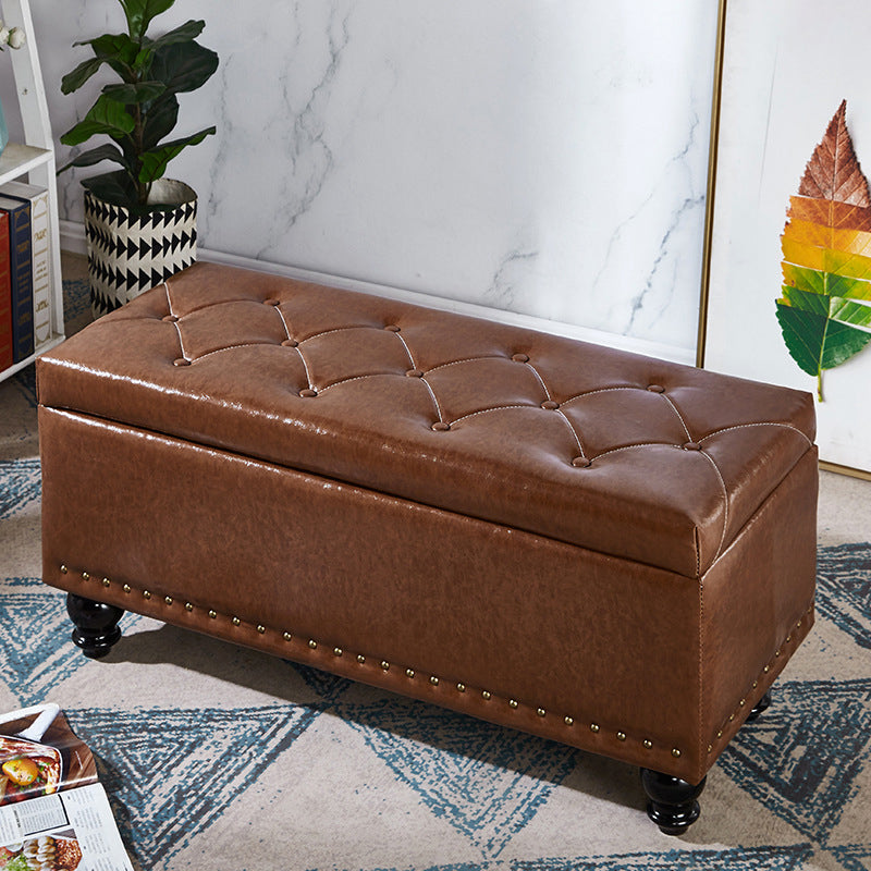 15.7" W Cushioned Bench Upholstered Mid-Century Modern Seating Bench