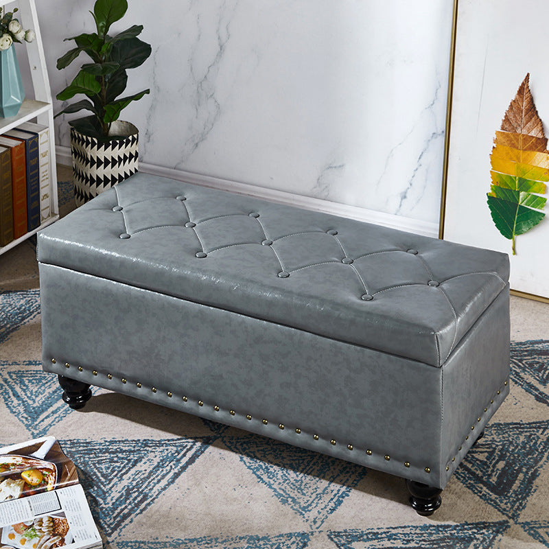 15.7" W Cushioned Bench Upholstered Mid-Century Modern Seating Bench