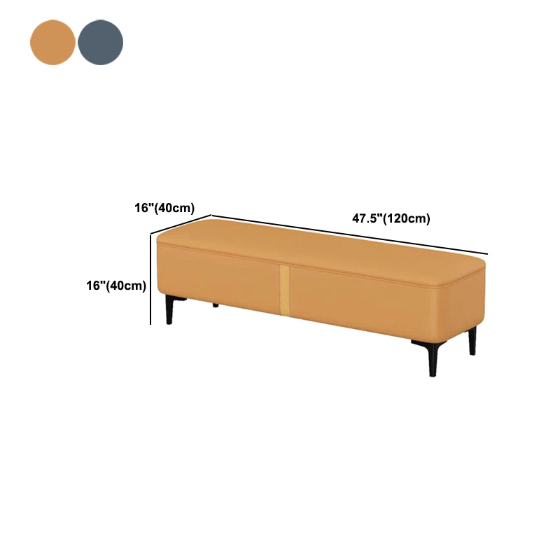 47.2"L Upholstered Seating Bench Cushioned Entryway and Bedroom Bench with Legs