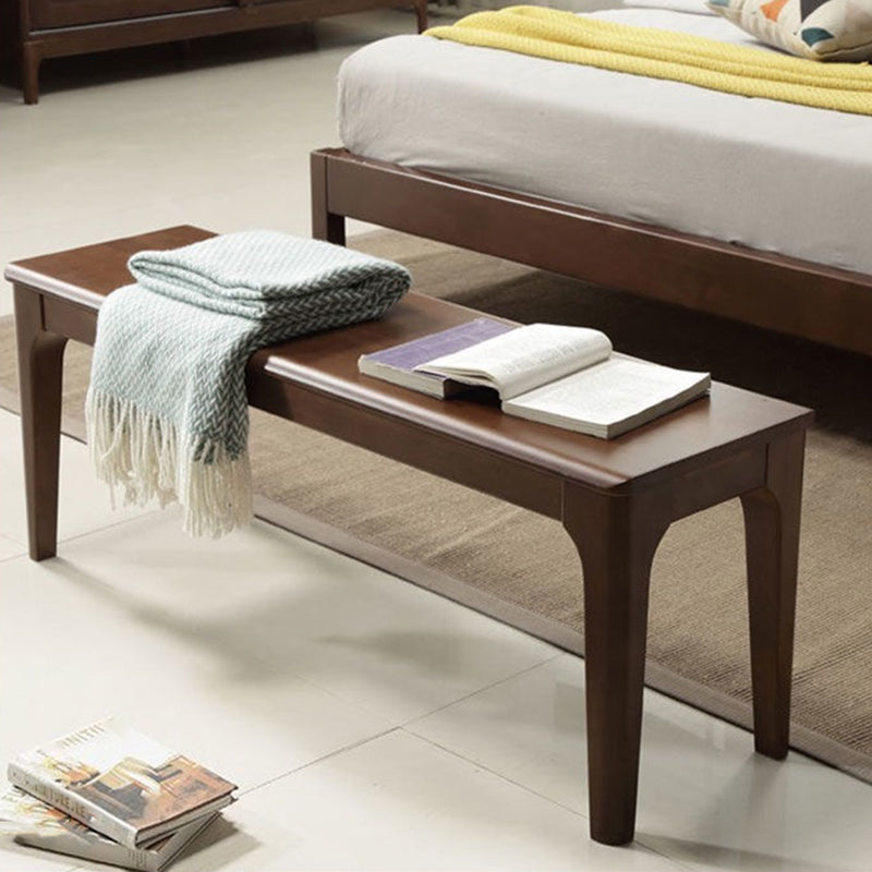 13.8 Inch Wide Seating Bench Modern Solid Wood Bench with Legs