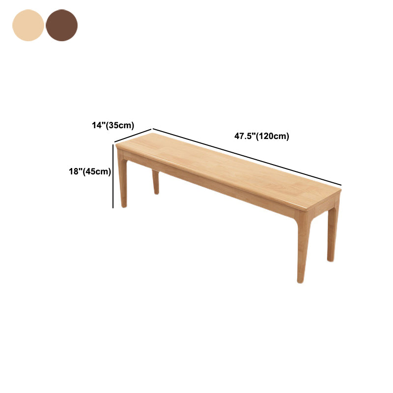 13.8 Inch Wide Seating Bench Modern Solid Wood Bench with Legs