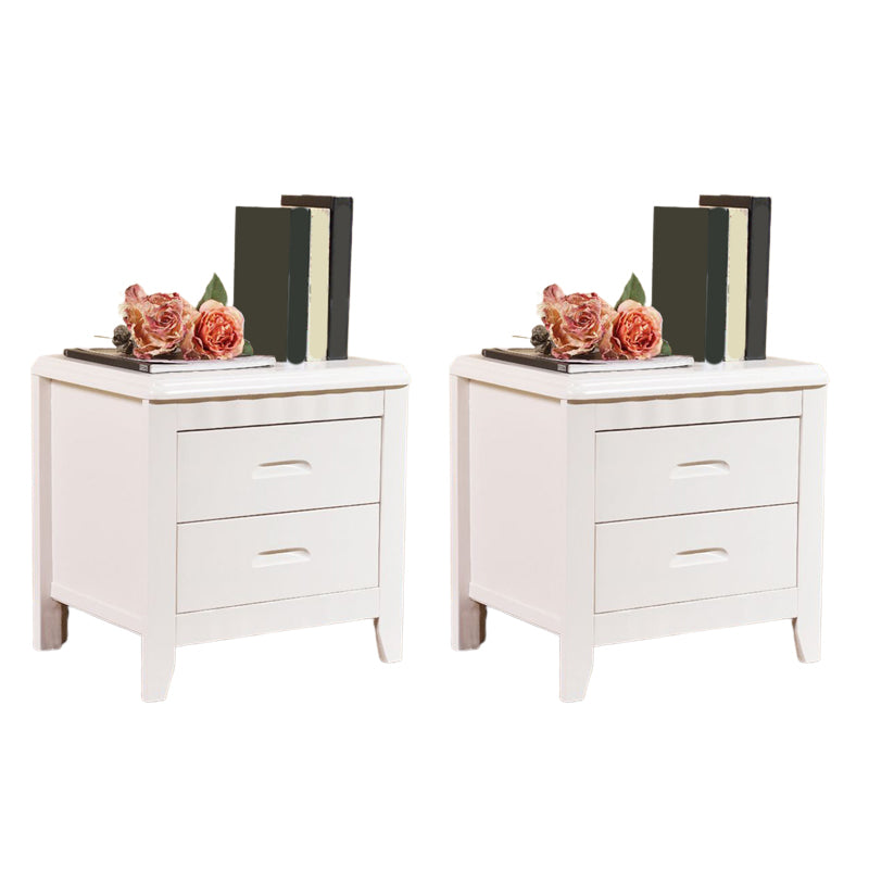 Contemporary Bedside Cabinet Solid Wood Night Table with Drawers