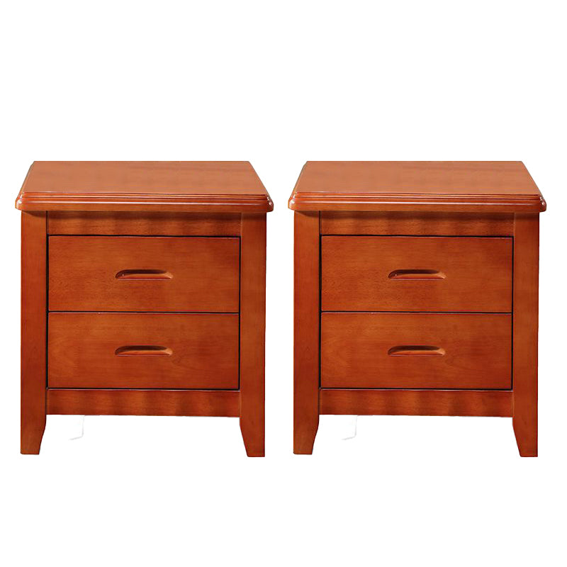 Contemporary Bedside Cabinet Solid Wood Night Table with Drawers