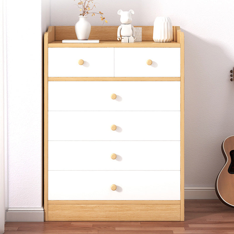 Modern Wooden Accent Chest with Drawers Scratch Resistant Chest