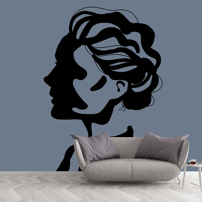 Washable Mural Wallpaper Character Illustration Indoor Wall Mural